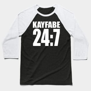 Kayfabe 24:7 Baseball T-Shirt